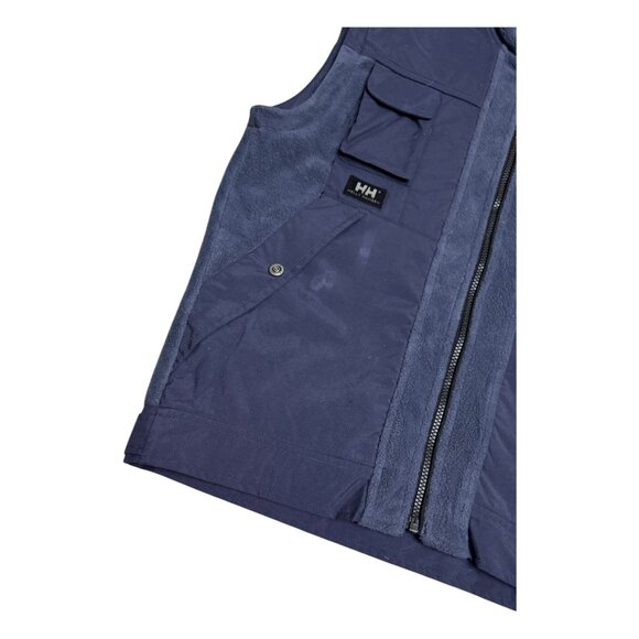 HELLY HANSEN Convertible Zip Off Sleeves FLEECE Winter Jacket Mens Small - Picture 8 of 9